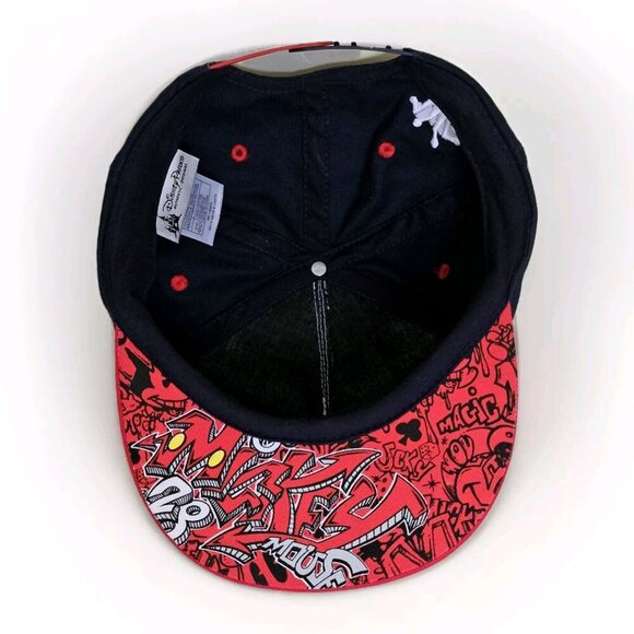 Disney Parks Snapback Hat Adult Unisex Baseball Cap Mickey Mouse OS Cotton Boho - Picture 11 of 16